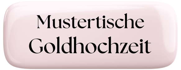 Zur Goldenen Hochzeit die Mustertische mit Tortenfiguren, Gastgeschenken und Streudeko zur Feier.